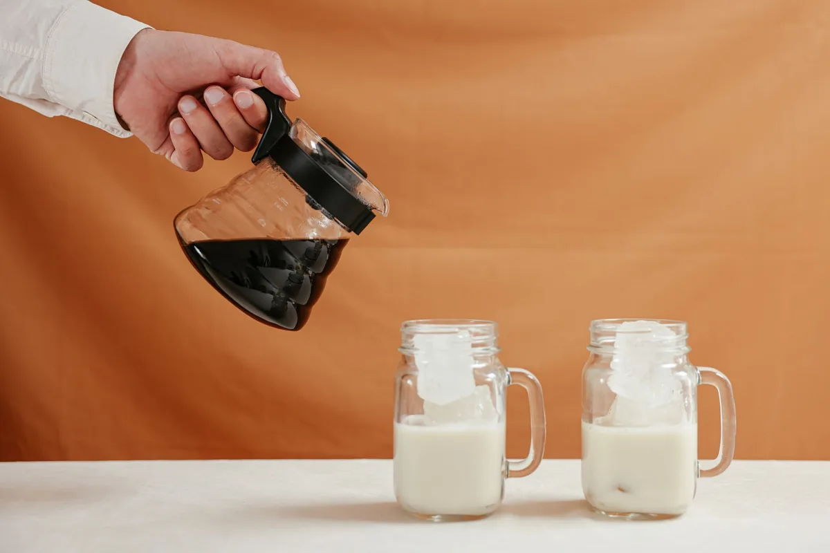 iced coffee serving glasses