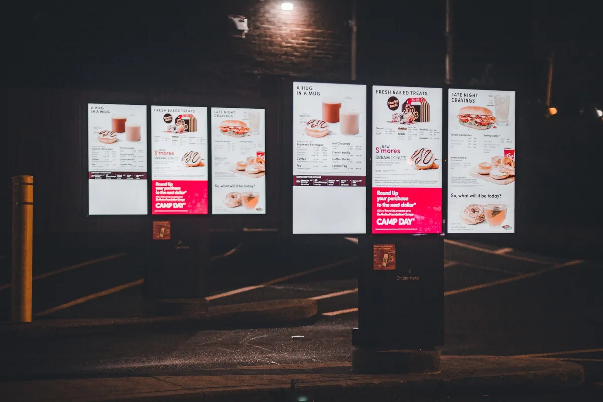 microwave power level menu display