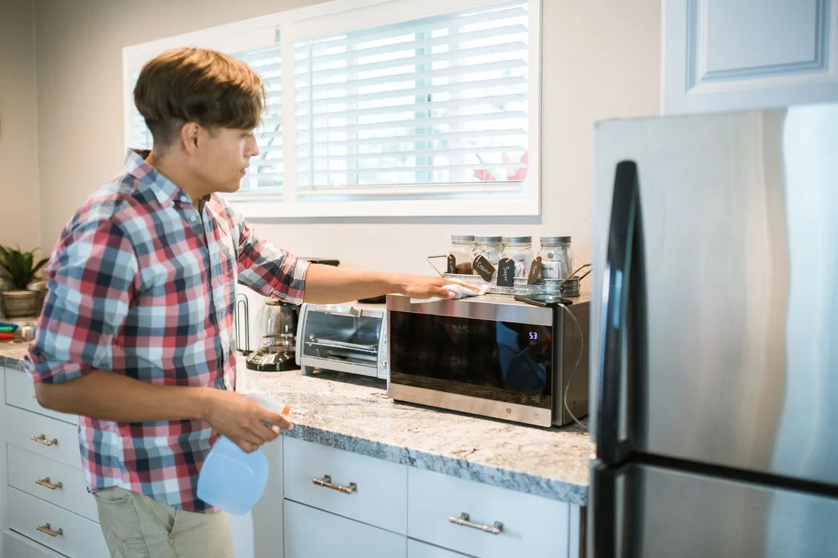microwave vent cleaning